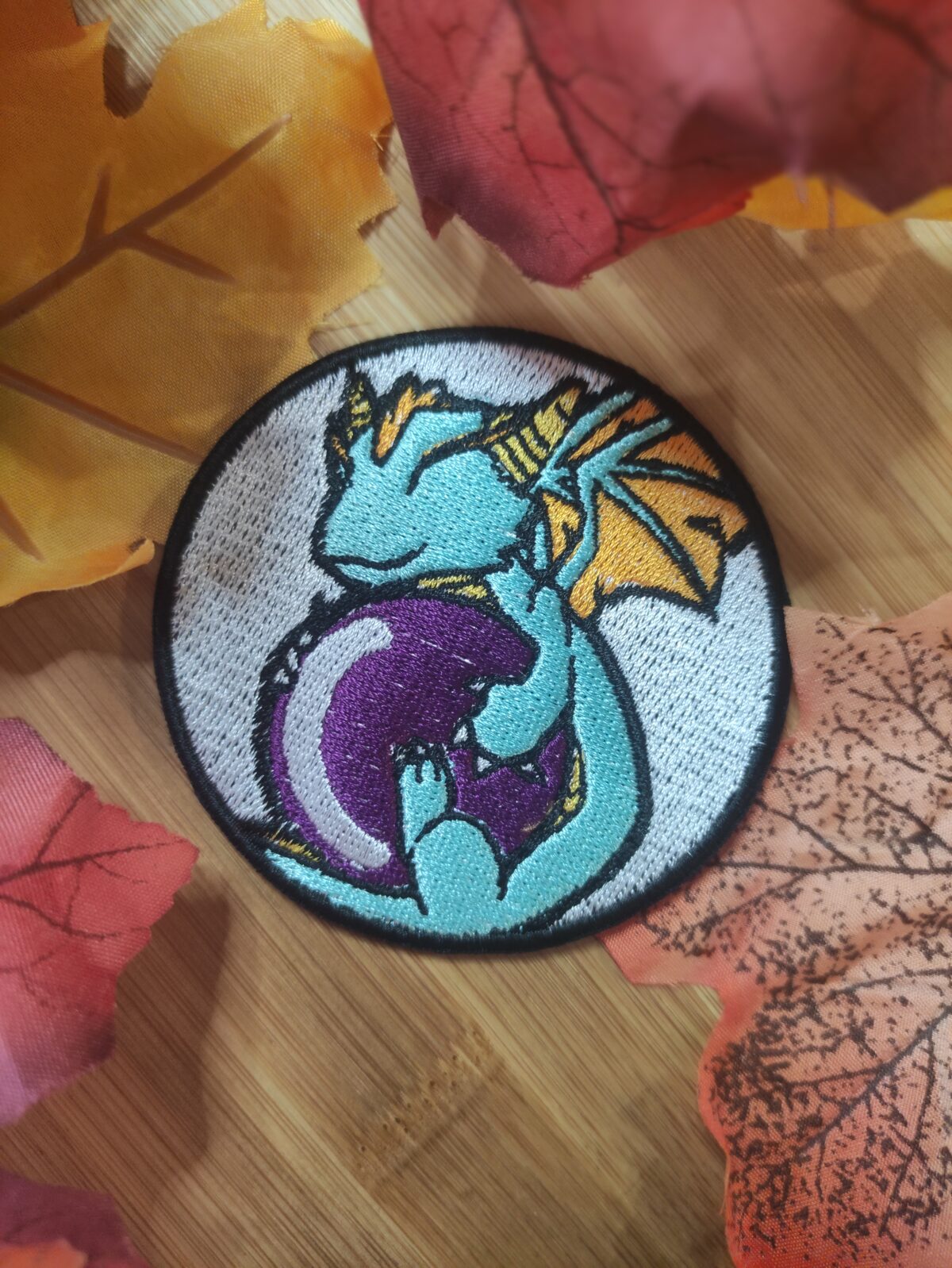 Patche écusson Ying Yang Dragons Thermocollant Patch Kung Fu - Foto 4